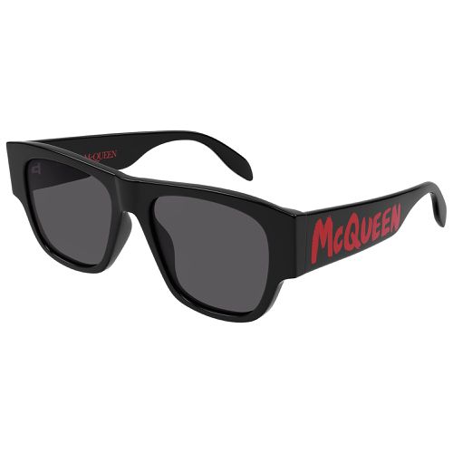 Men's Sunglasses - Grey Lens Full-Rim Frame / AM0328S-30011474002 - Alexander McQueen - Modalova