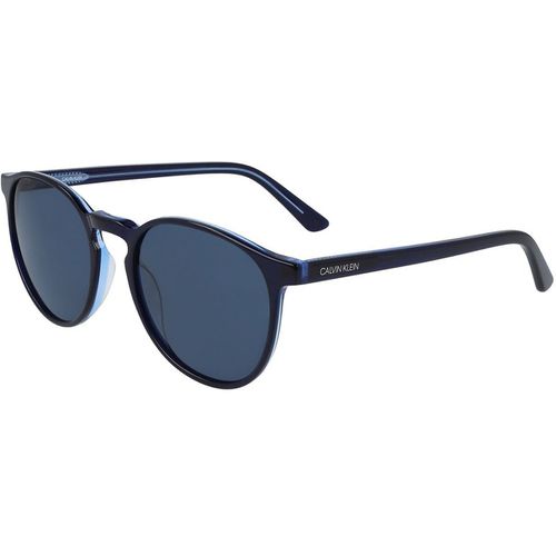 Men's Sunglasses - Light Blue Lens Crystal Navy Frame / CK20502S 449 - Calvin Klein - Modalova