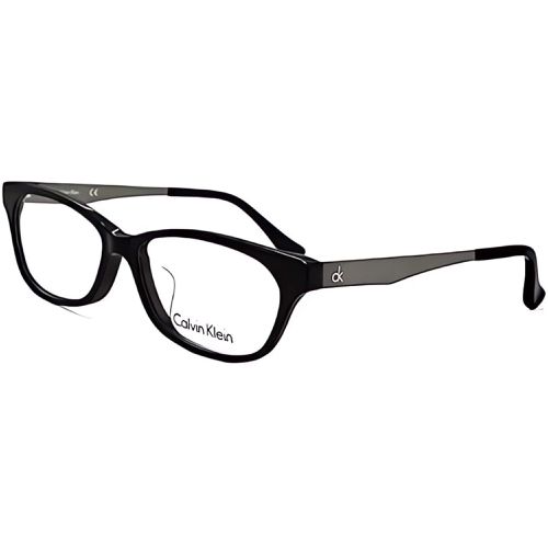 Unisex Eyeglasses - Black Plastic Oval Frame / CK5952A 001 - Calvin Klein - Modalova