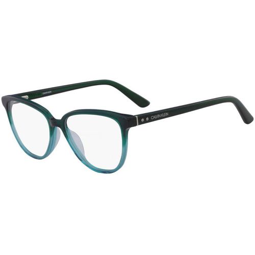 Unisex Eyeglasses - Green Teal Square Frame / CK18514 304 - Calvin Klein - Modalova