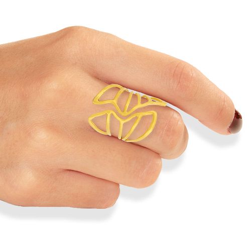 Gold Plated Ring Athenian Touch - Georgia Charal - Modalova