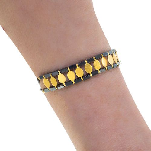 Handmade Bracelet With Gold Plated Silver - TST - Modalova