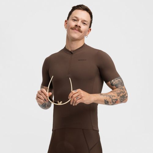 Maillot Media Cremallera Ciclismo Gravel GM5 Terraquest Brown - Siroko - Modalova