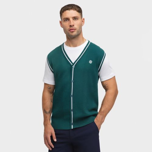 Chaleco Punto Cuello Pico de Golf Carnoustie Teal - Siroko - Modalova
