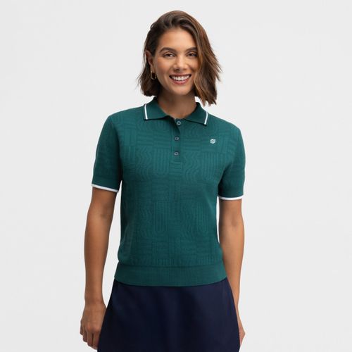 Polo Punto Manga Corta de Golf para Mujer Hazard Teal - Siroko - Modalova