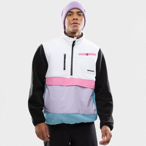 Forro polar con bolsillo canguro Vinicunca White - Siroko - Modalova