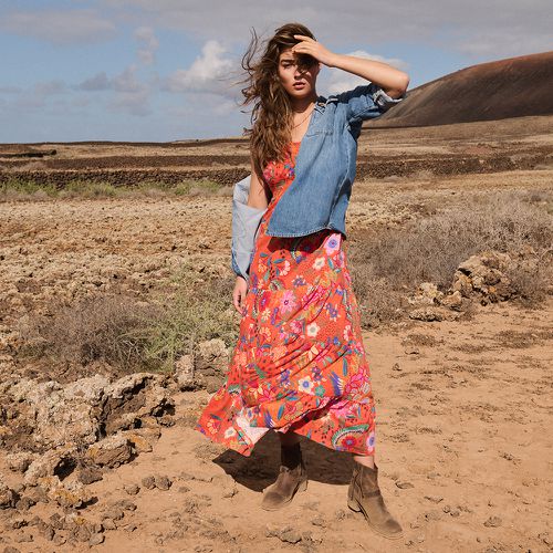 Women's Smocked Midi Beach Dress / Eden Hawaiian - Size: 10 - Superdry - Modalova