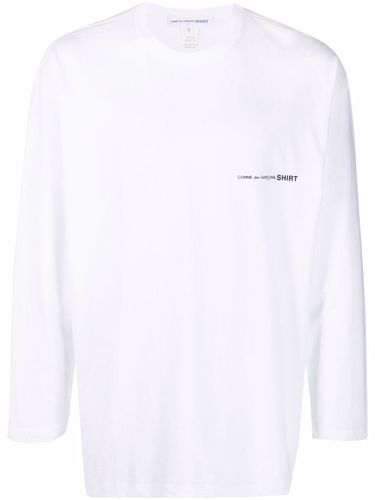 COMCOMME DES GARÃONS SHIRTME DES GARÃONS SHIRT - Cotton Long Sleeve Logo T-shirt - ComComme des GarÃ§ons Shirtme des garÃ§ons shirt - Modalova