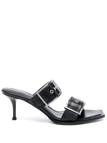 Buckled Leather Mules - Alexander McQueen - Modalova