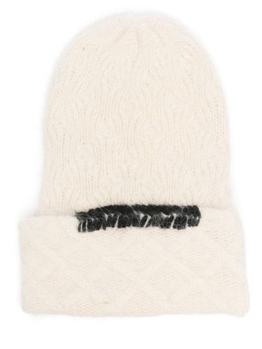 ALYSI - Embroidered Wool Beanie - Alysi - Modalova