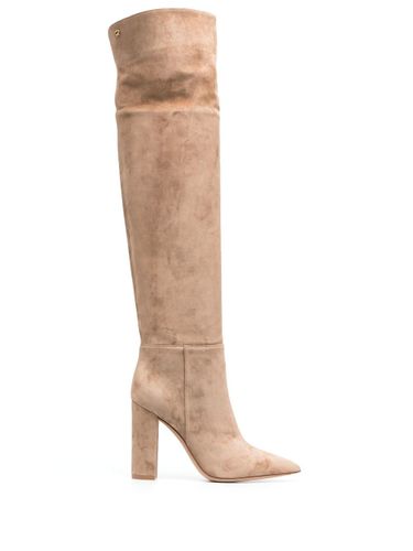 GIANVITO ROSSI - Suede Heel Boots - Gianvito Rossi - Modalova