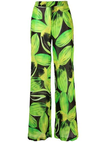 Printed Wide Leg Trousers - Louisa ballou - Modalova