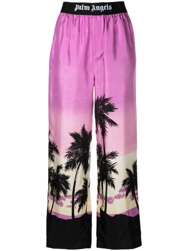 Pink Sunset Pajama Pants - Palm Angels - Modalova