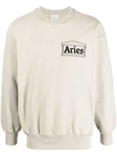ARIES - Cotton Printed Sweatshirt - Aries - Modalova