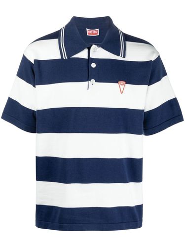 KENZO - Striped Cotton Polo Shirt - Kenzo - Modalova