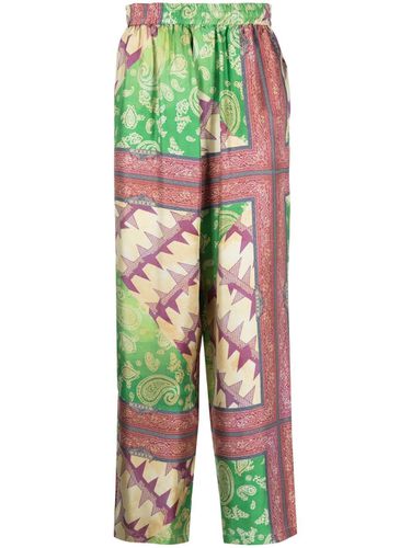 ARIES - Printed Silk Trousers - Aries - Modalova