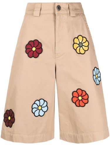MONCLER - Patched Cotton Shorts - Moncler - Modalova