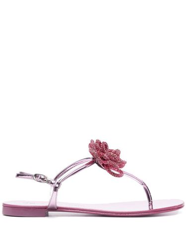 Jewel Leather Sandals - Giuseppe Zanotti Design - Modalova