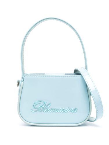 Logo Patent Leather Handbag - Blumarine - Modalova