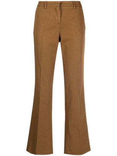 Cotton And Blend Linen Flared Trousers - Boglioli - Modalova