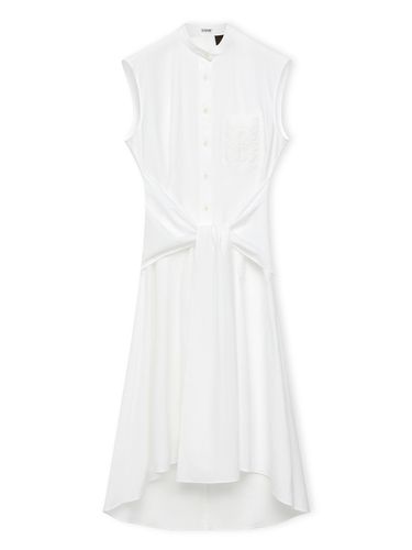 Knot Detail Cotton Midi Shirt Dress - Loewe Paula's Ibiza - Modalova