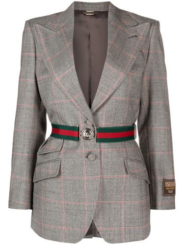 Wool Single-breasted Blazer Jacket - Gucci - Modalova
