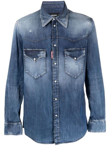 Fashion Western Denim Shirt - Dsquared2 - Modalova