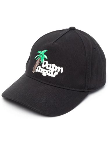 Logo Cotton Baseball Cap - Palm Angels - Modalova