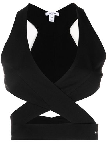 ALAÏA - Crossover Crop Top - AlaÏa - Modalova