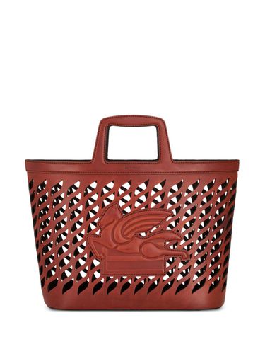 Perforated Leather Shopping Bag - Etro - Modalova