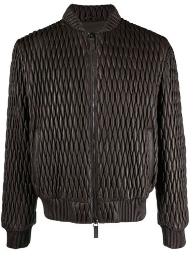 Quilted Leather Jacket - Emporio Armani - Modalova