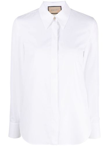 GUCCI - Embroidered Cotton Shirt - Gucci - Modalova