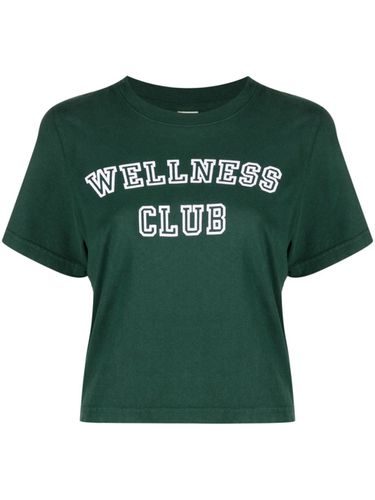 Wellness Club Cropped Cotton T-shirt - Sporty & Rich - Modalova