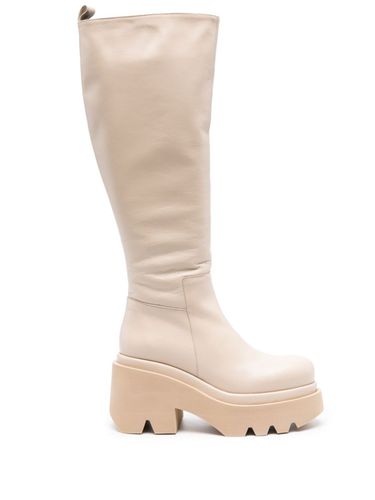 Leather Heel Boots - Paloma barcelo' - Modalova