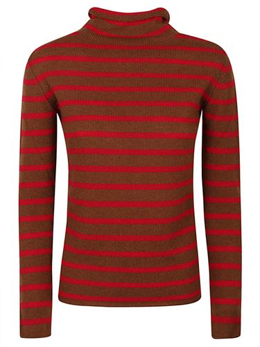 Striped Cashmere Turtleneck Sweater - Be You - Modalova