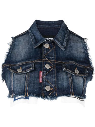 DSQUARED2 - Denim Cropped Vest - Dsquared2 - Modalova