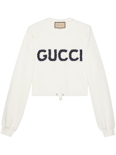 GUCCI - Logo Cotton Sweatshirt - Gucci - Modalova