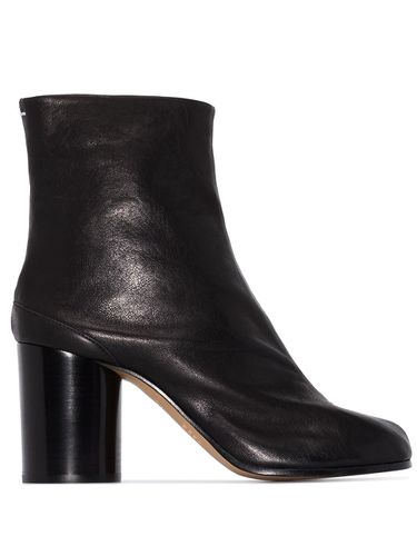 Tabi Leather Heel Ankle Boots - Maison Margiela - Modalova