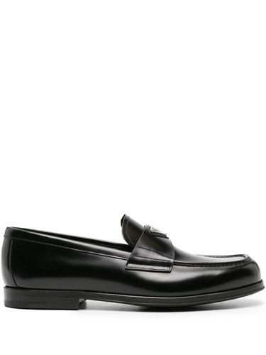 PRADA - Brushed Leather Loafers - Prada - Modalova