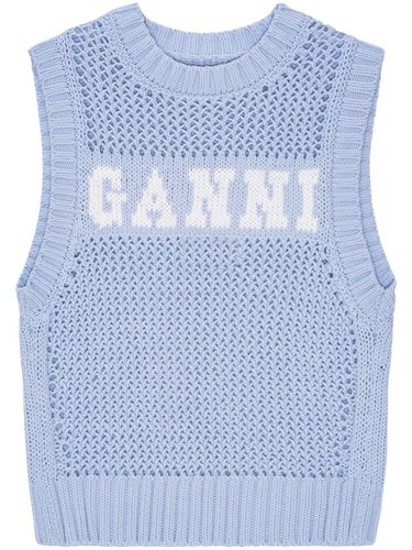 GANNI - Logo Crochet Vest - Ganni - Modalova