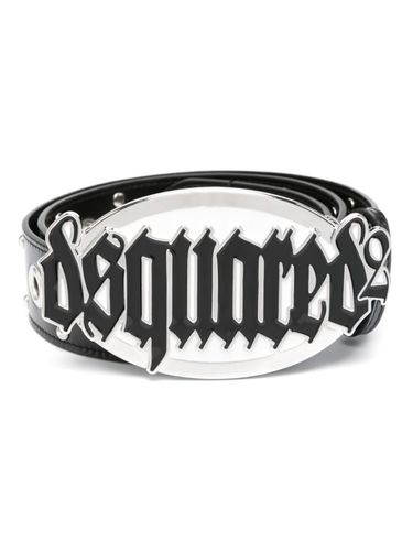 Gothic Logo Leather Belt - Dsquared2 - Modalova
