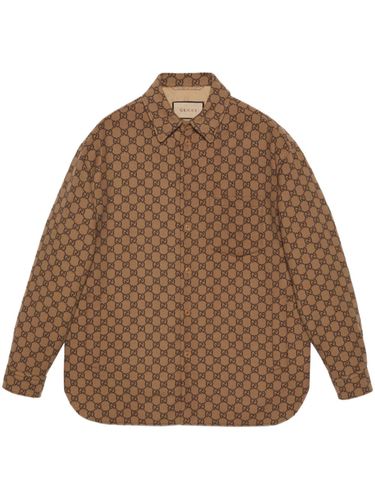 Gg Supreme Flannel Shirt Jacket - Gucci - Modalova