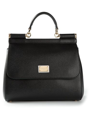 Sicily Large Leather Handbag - Dolce & Gabbana - Modalova