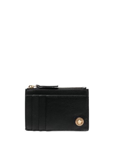 Medusa Biggie Leather Card Holder - Versace - Modalova