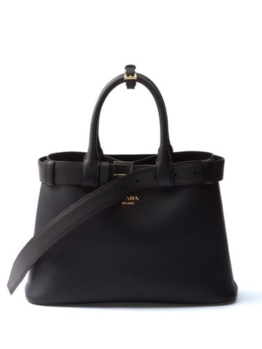 Buckle Medium Leather Tote Bag - Prada - Modalova