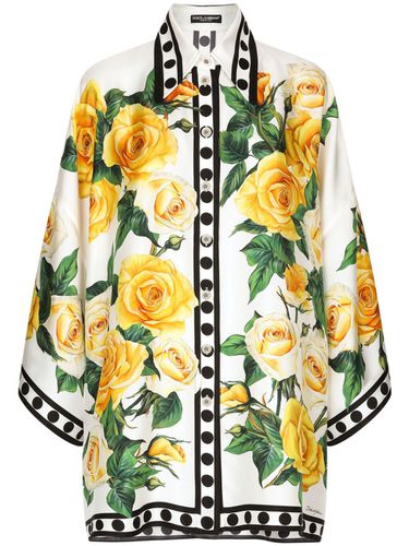 Printed Silk Shirt - Dolce & Gabbana - Modalova