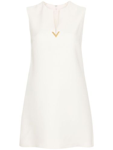 Wool And Silk Blend Short Dress - Valentino - Modalova