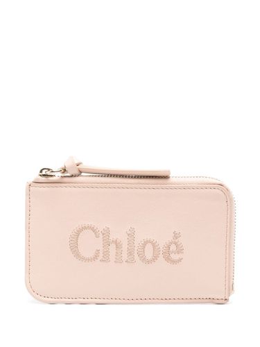 CHLOÉ - Sense Leather Zipped Card Holder - Chloé - Modalova