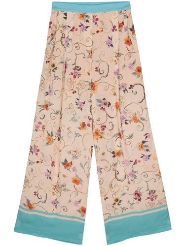 Edwina Flower Print Trousers - Semicouture - Modalova