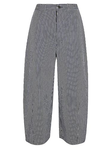 Striped Cotton Tulip Trousers - Sarahwear - Modalova